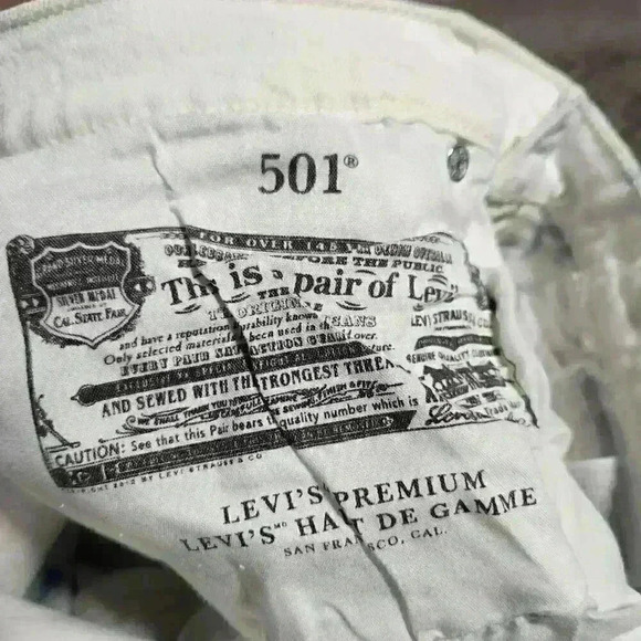 Unique colorful hand-painted artsy jeans size 32 with octopus design - Picture 14 of 14